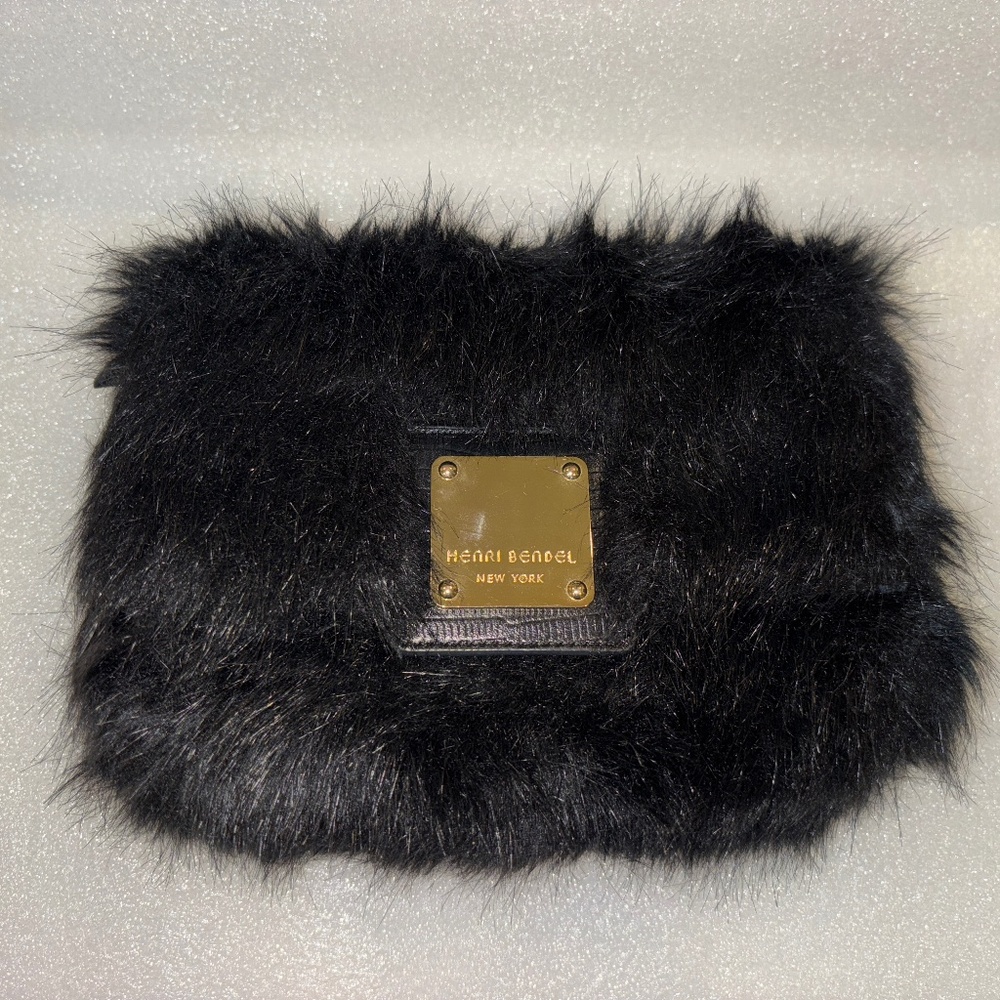 Henri Bendel Faux Fur Flap Bag